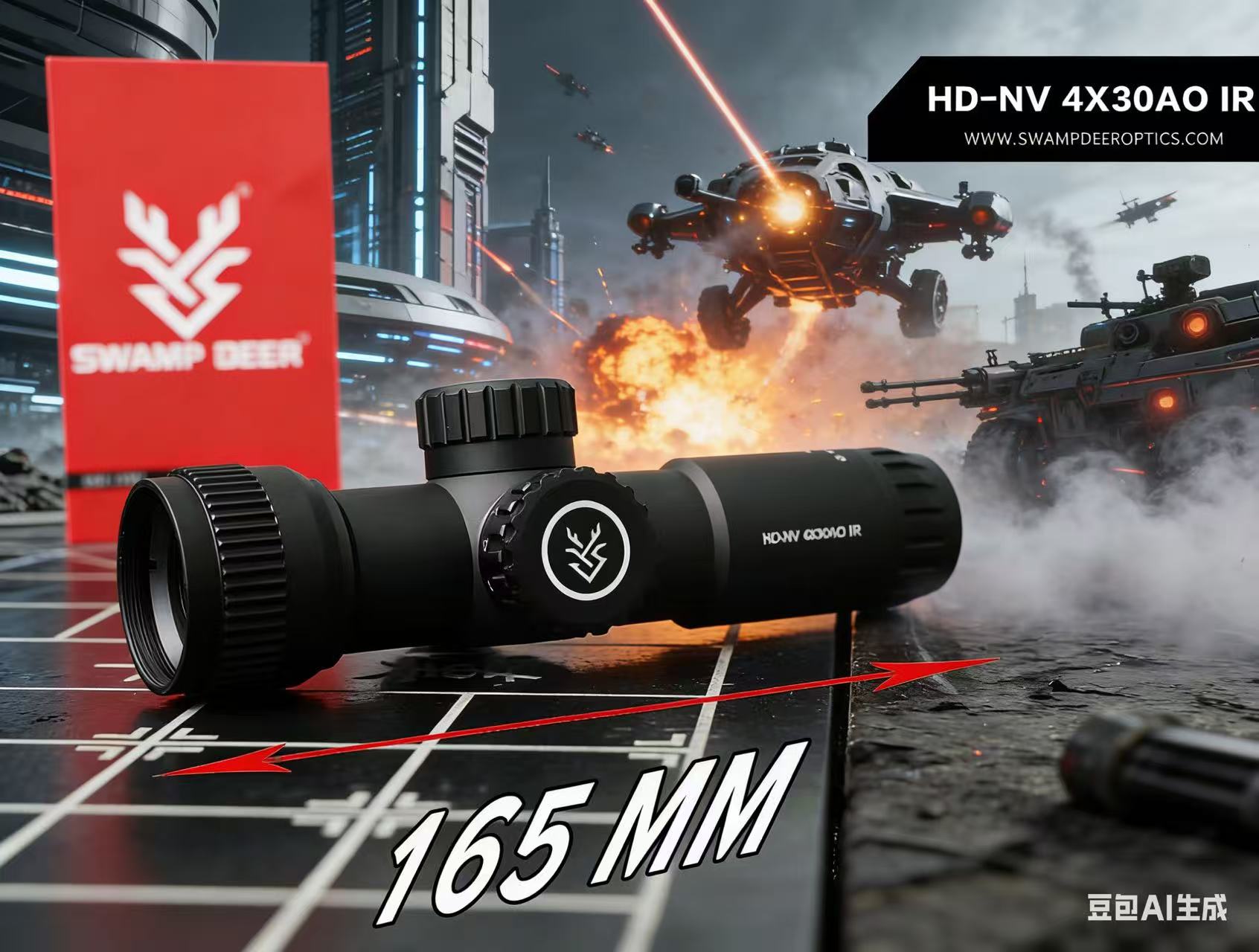 Home Cinema Center - SWAMP DEER HD-NV 4X30AO IR Telescope,