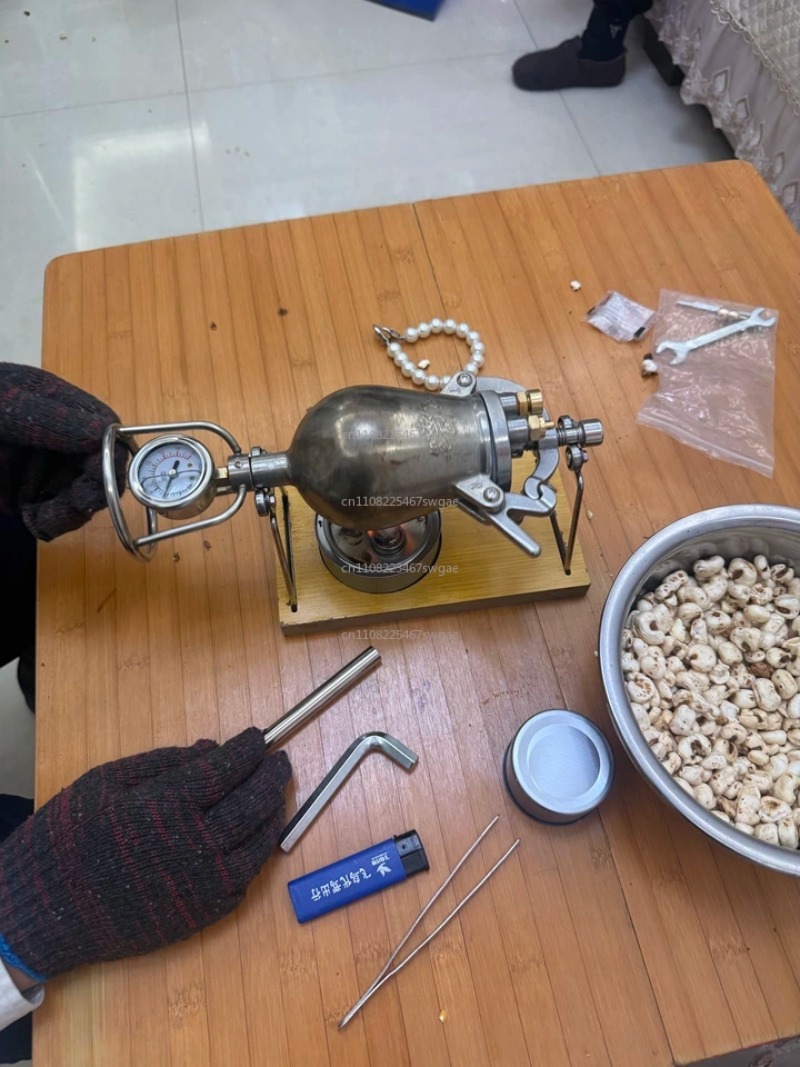 Popcorn Machine Home - Traditional Hand-cranked Popcorn Machine 1000ml Home