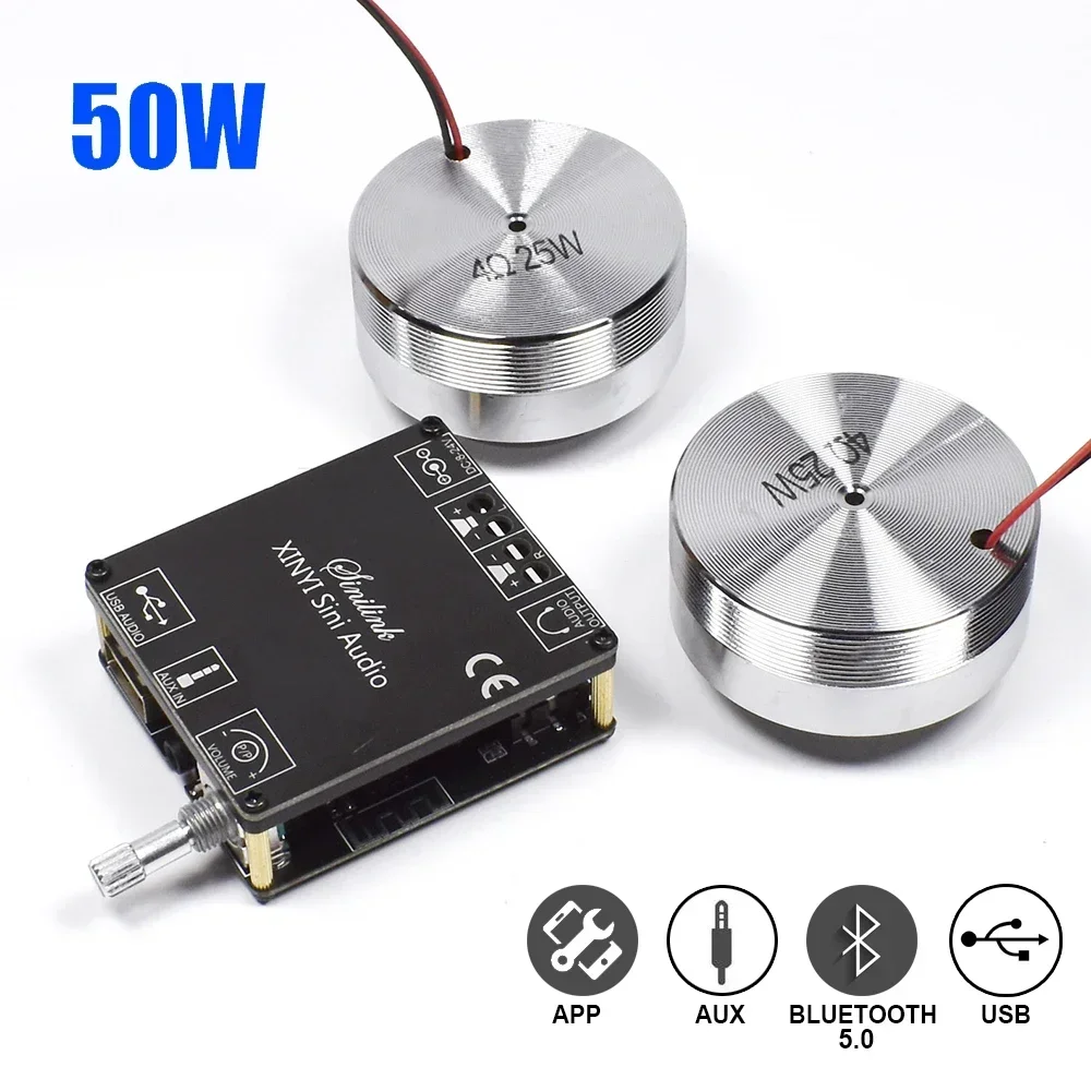 Home Cinema Heos - 2*25W Portable Stereo Vibration Speaker Audio