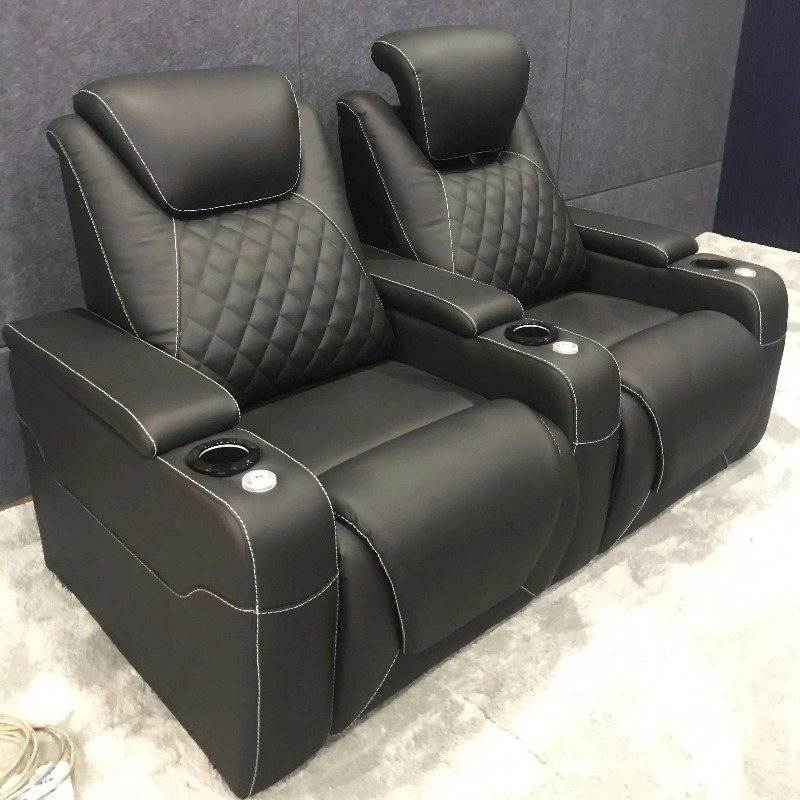 Home Cinema Recliner Chairs - Home Designed Villa Movie Theater Seats