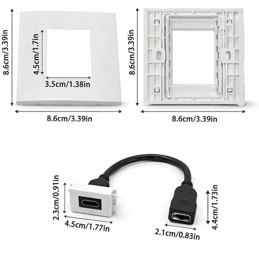 Dual Port Wall Plate With Pigt - Home Cinema Gaming recension och pris
