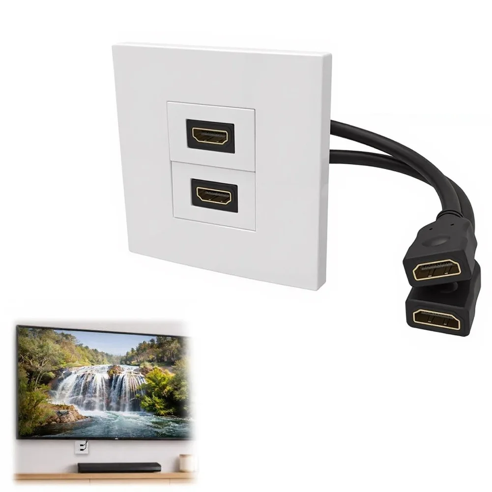 Dual Port Wall Plate With Pigt - Home Cinema Gaming recension och pris
