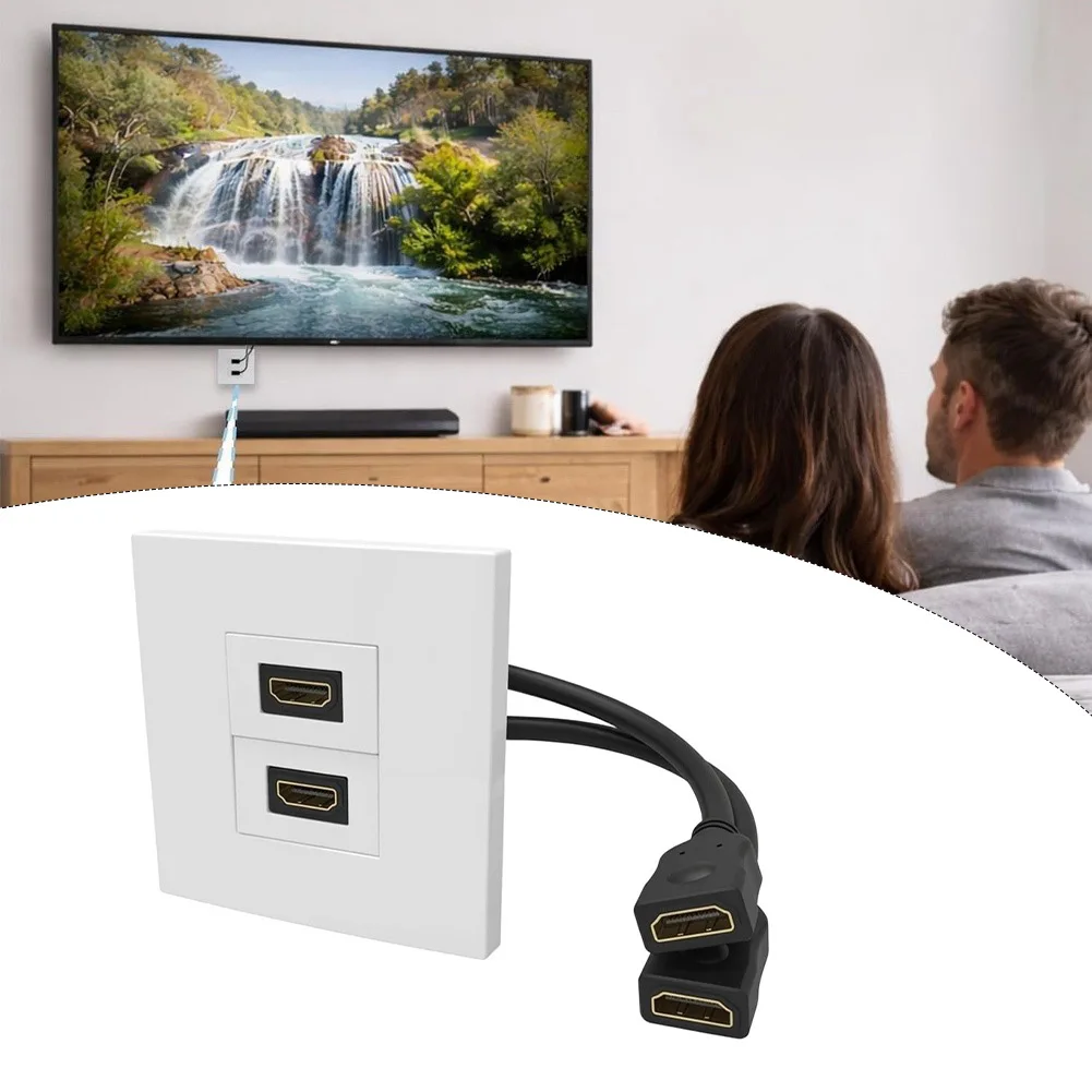 Dual Port Wall Plate With Pigt - Home Cinema Gaming recension och pris