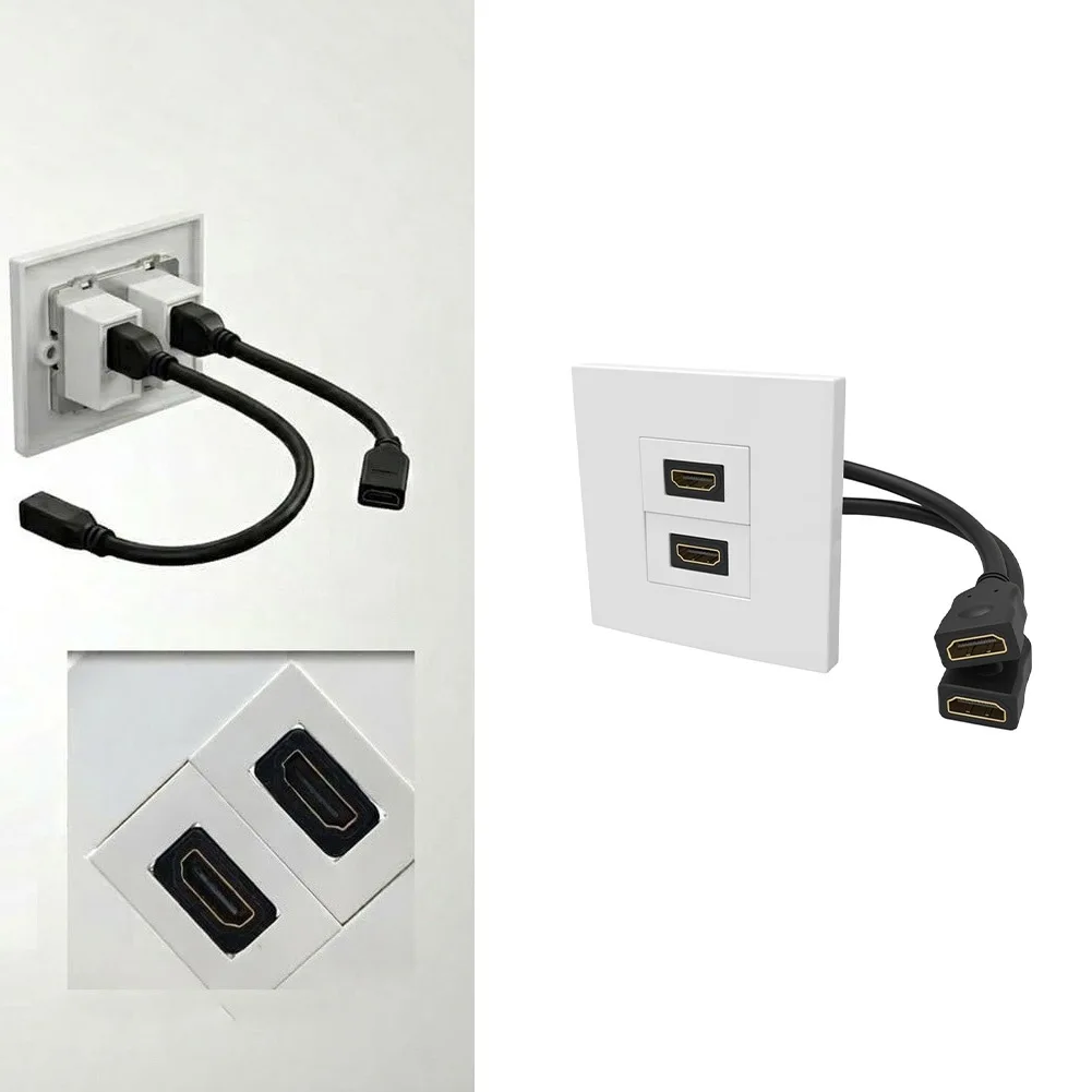 Dual Port Wall Plate With Pigt - Home Cinema Gaming recension och pris
