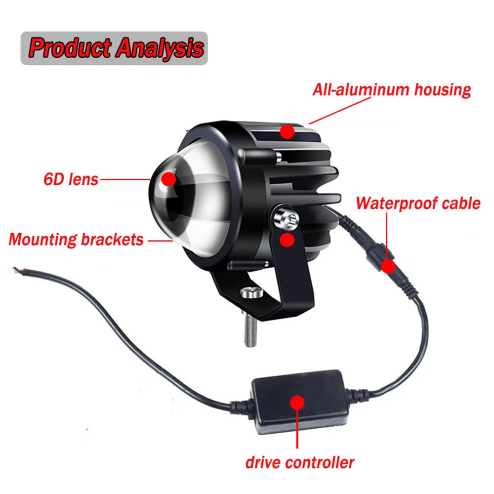 Motorcycle Projector Laser Lig - Projector Lamp Replacement recension och pris