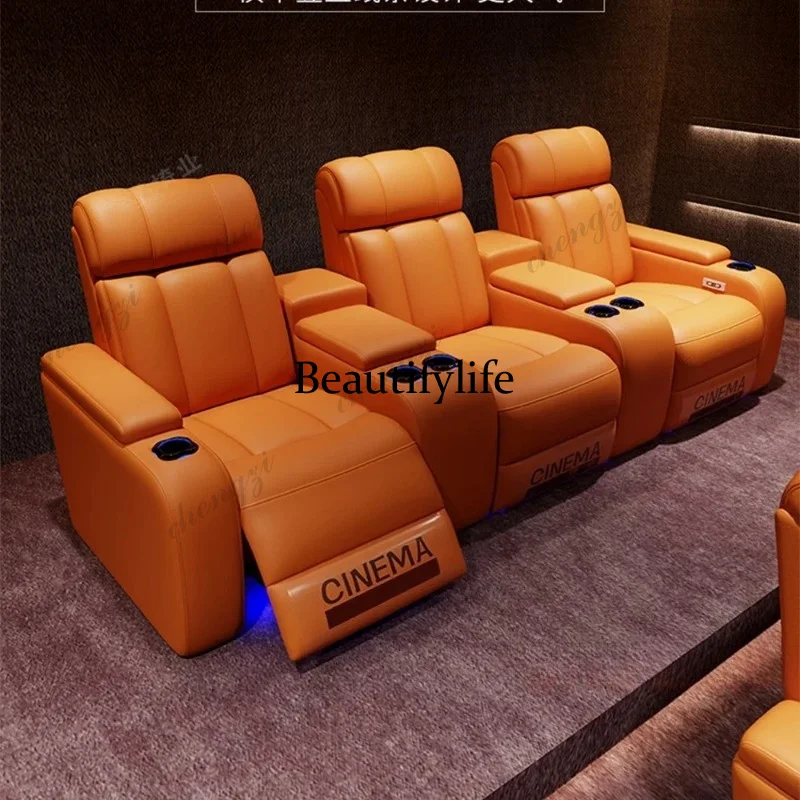 01A Luxury Genuine Leather Ele - Home Cinema Recliner Chairs recension och pris
