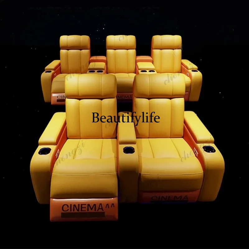 01A Luxury Genuine Leather Ele - Home Cinema Recliner Chairs recension och pris