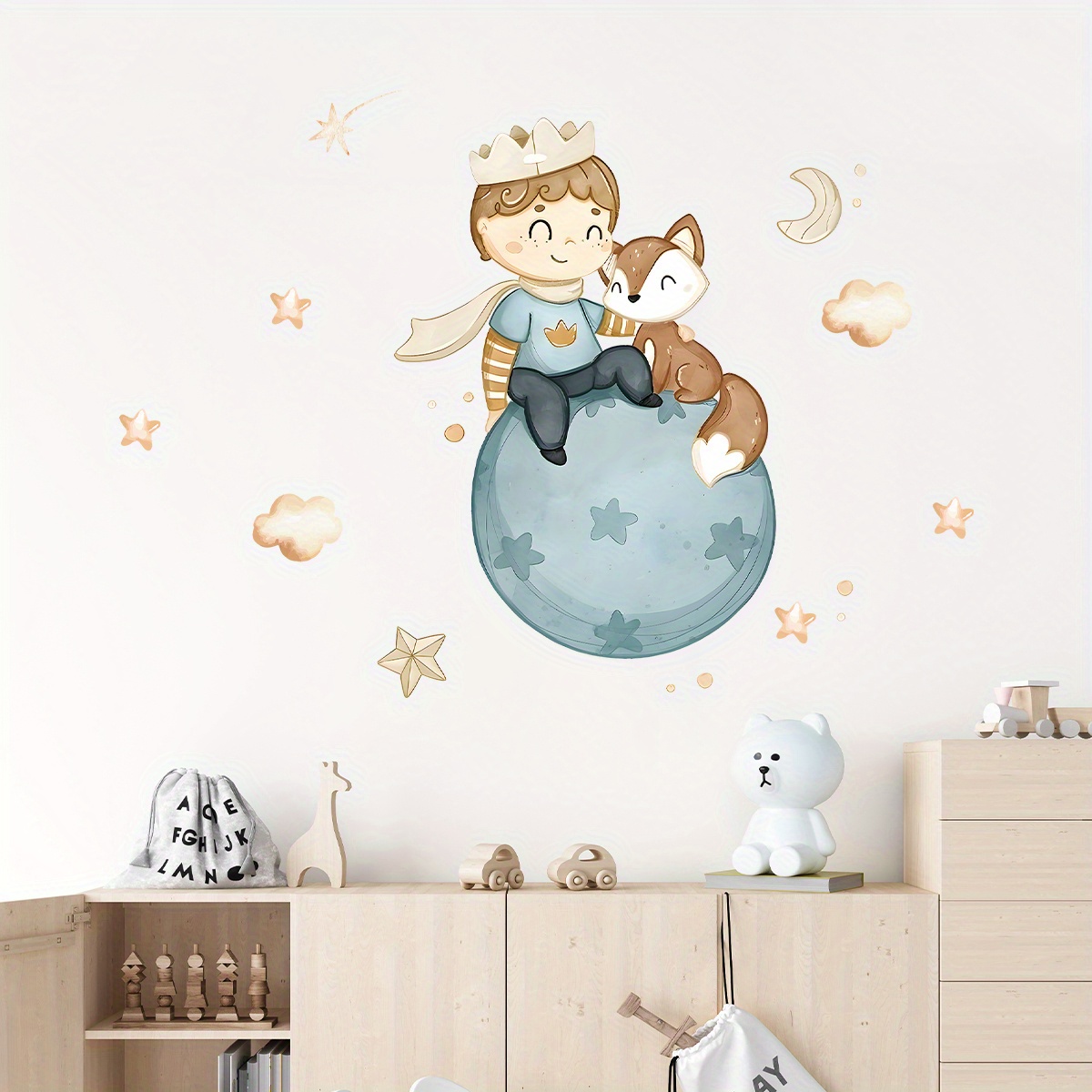 Cartoon Cute Prince Fox Balloo - Home Cinema Room recension och pris