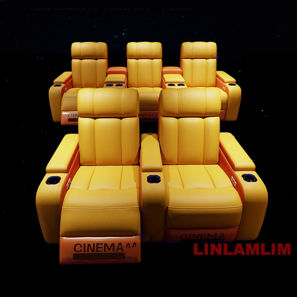 Linlimlam Luxury Genuine Leath - Home Cinema Recliner Chairs recension och pris