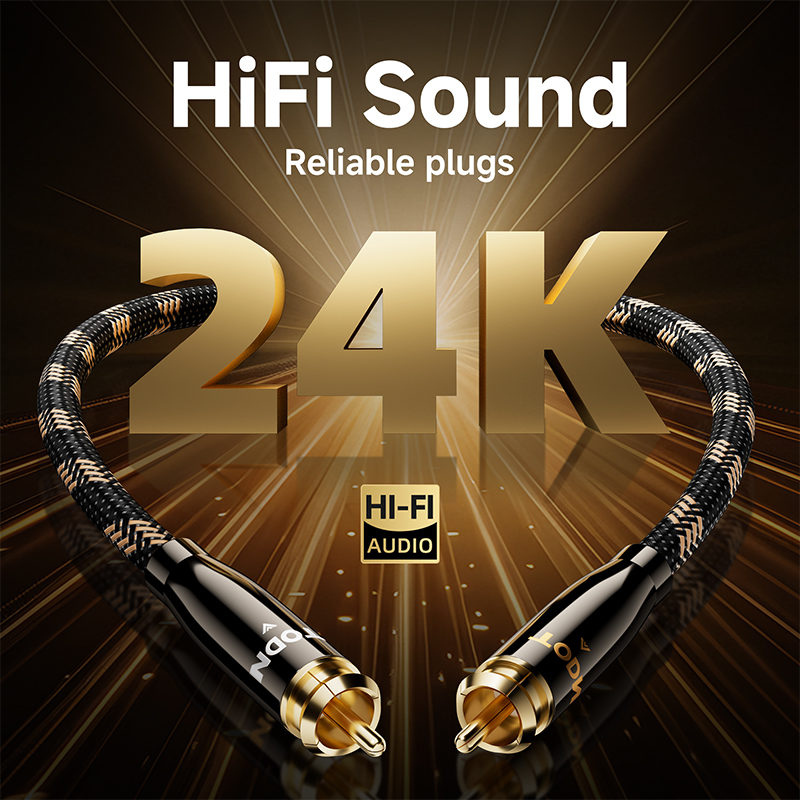 TODN RCA Cable HiFi Stereo 3.5 - Home Cinema Heos recension och pris