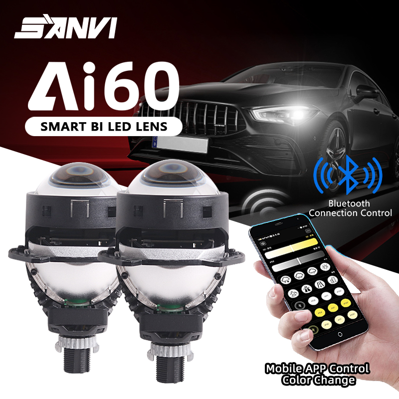 NEW SANVI Ai60 Car Bi LED Proj - Projector Lamp Replacement recension och pris