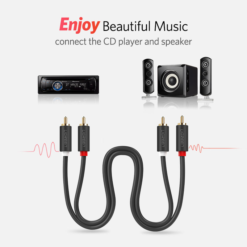 UGREEN 2RCA to 2 RCA Male to M - Home Cinema Heos recension och pris