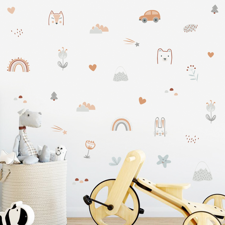 Cartoon Rainbow Animals Faces  - Home Cinema Room recension och pris