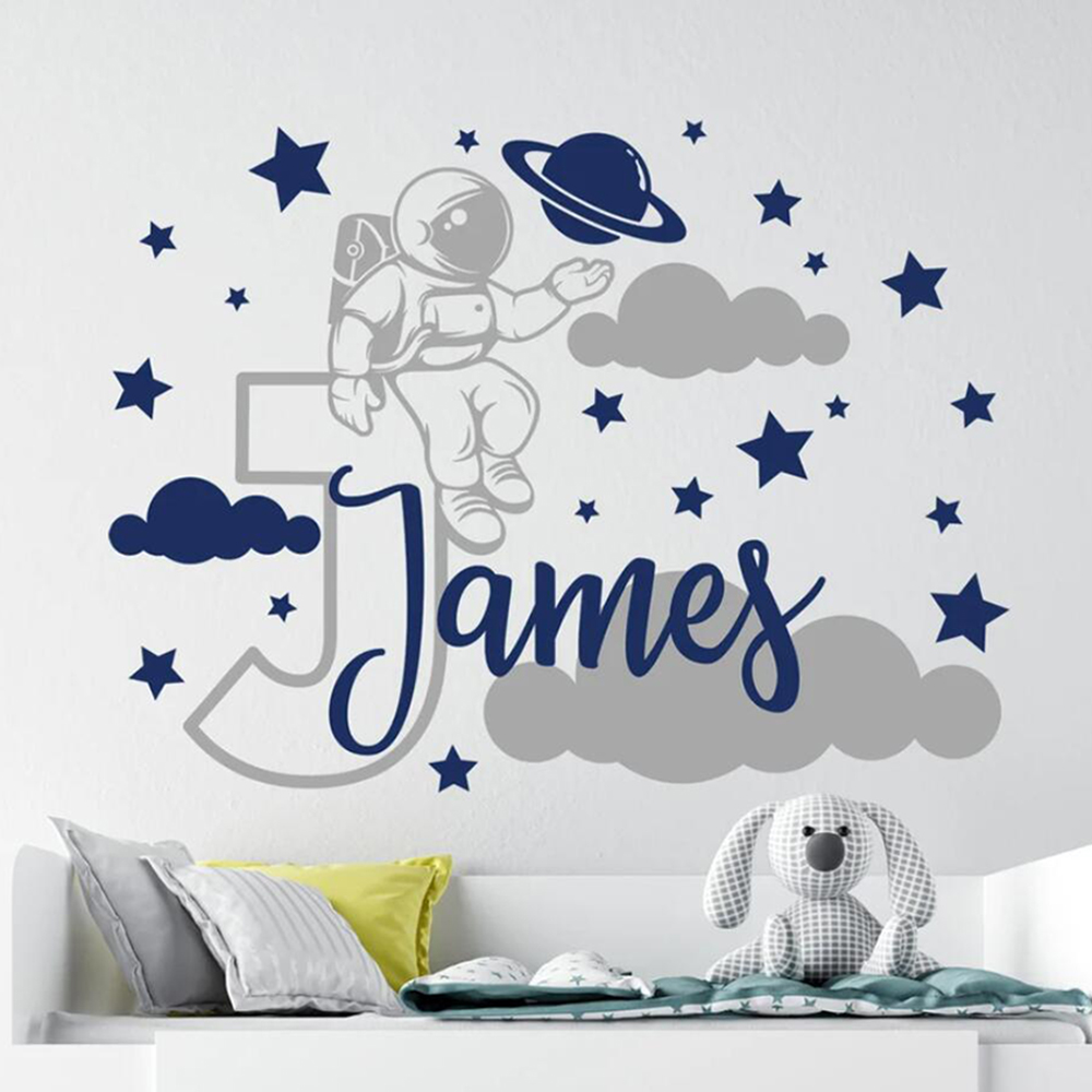 Custom Name Cartoon Space Astr - Home Cinema Room recension och pris