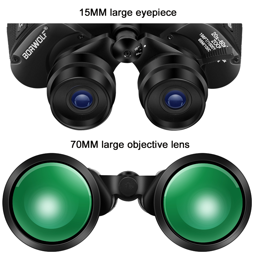 BORWOLF 20-60X70 Binoculars Hi - Home Cinema Center recension och pris