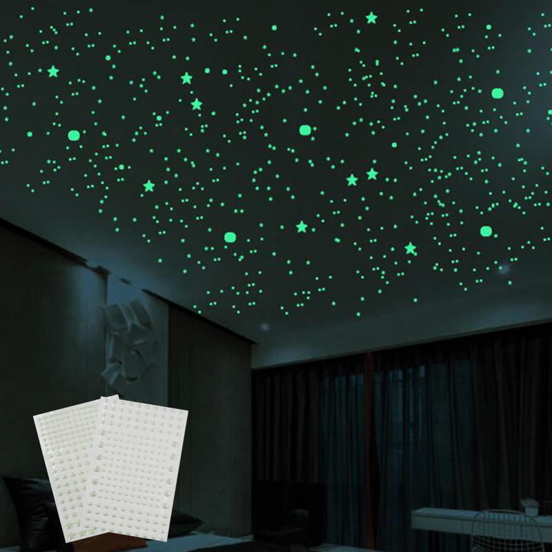 211pcs 3D Bubble Luminous Star - Home Cinema Room recension och pris