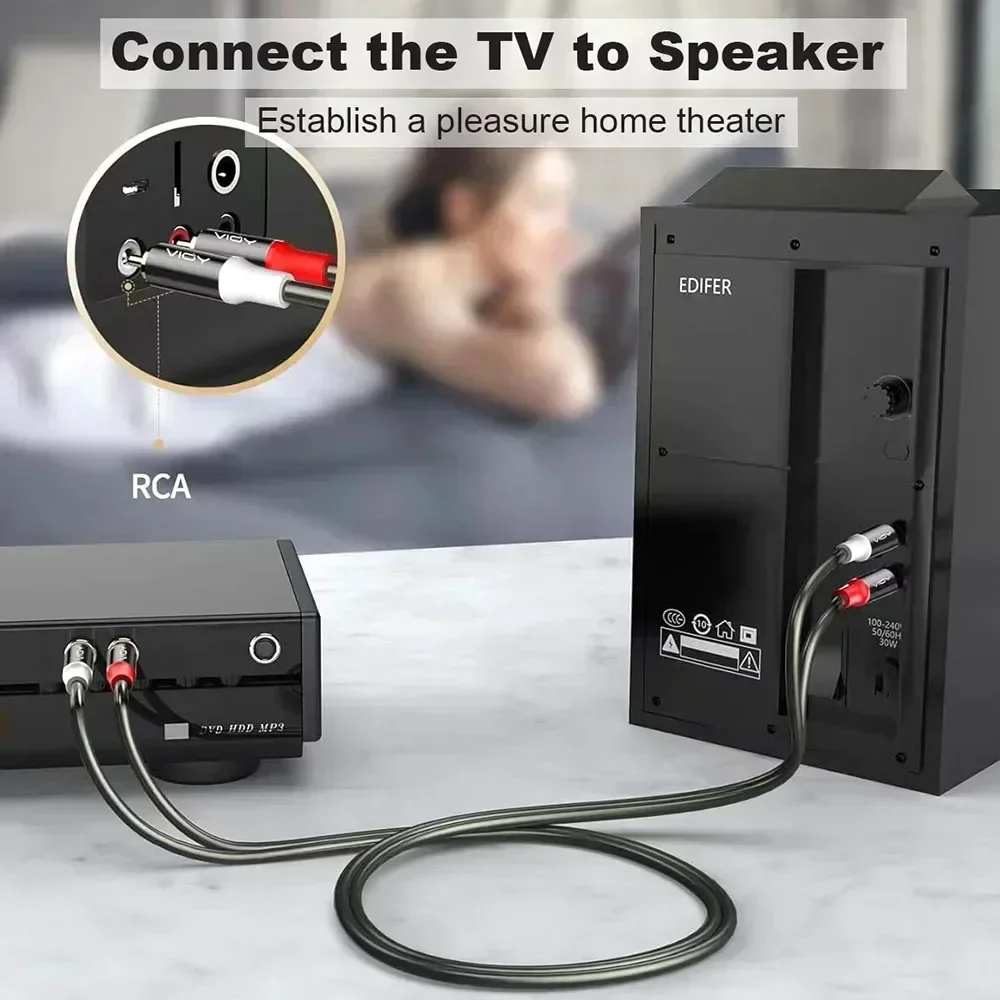 2RCA To 2RCA Cable 2-Male To 2 - Home Cinema Gaming recension och pris