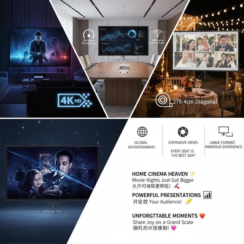 Portable Projection Display 11 - Home Cinema Gaming recension och pris