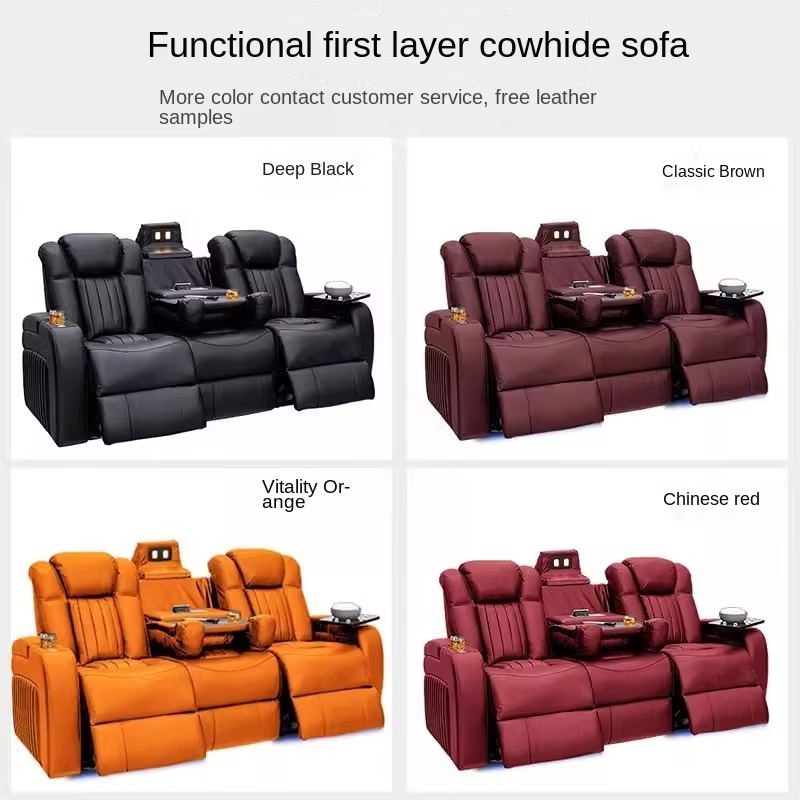 Leather Recliner Sofa Sets Pow - Home Cinema Recliner Chairs recension och pris