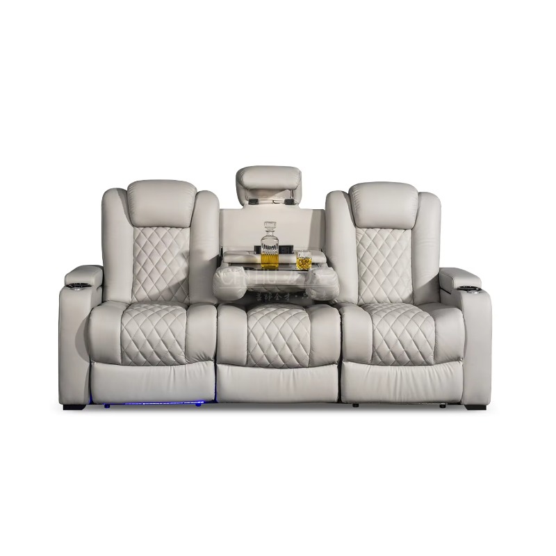 White Color 3seater Electric C - Home Cinema Recliner Chairs recension och pris
