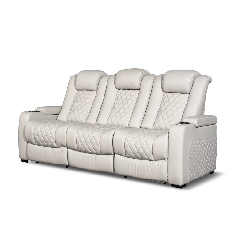 White Color 3seater Electric C - Home Cinema Recliner Chairs recension och pris