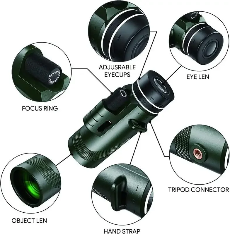 80x100 HD Monocular for Smartp - Home Cinema Center recension och pris