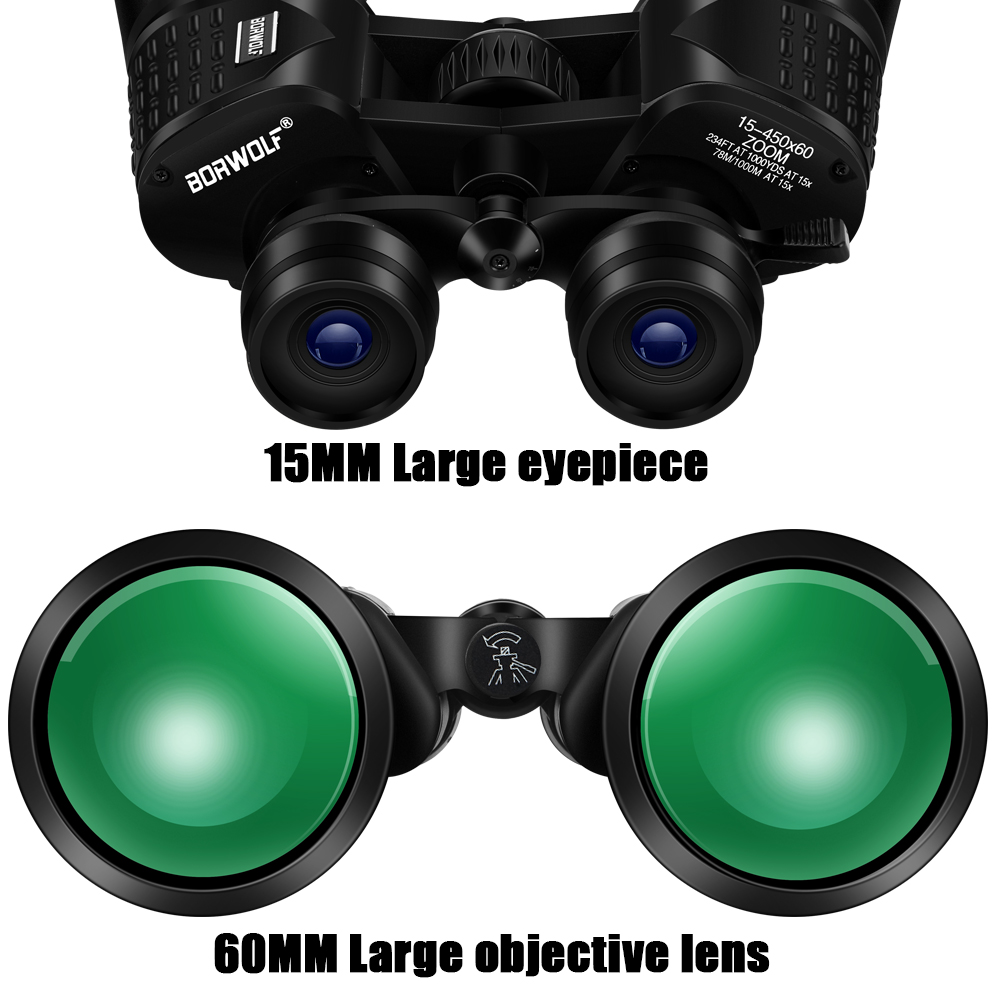 BORWOLF 15-450X60 Binoculars T - Home Cinema Center recension och pris