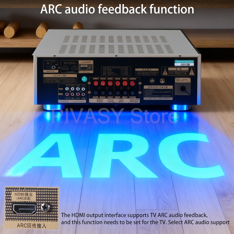 1200W Amplifier Bluetooth Amp  - Home Cinema Heos recension och pris