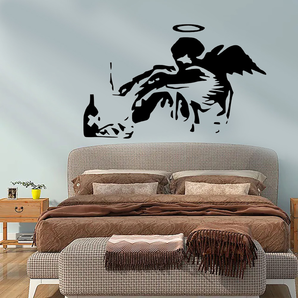 Banksy Fallen Angel Graffiti W - Home Cinema Room recension och pris